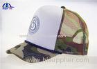 Custom Embroidered Hats Mesh Trucker Caps With Camo Mesh Back