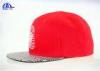 Red Fashion Ladies Snapback Baseball Caps with 98% Cotton 2% Spandex