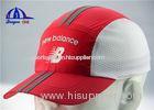 Custom Made 100% Polyester Sports Baseball Caps Wholesale With Reflective Stripes