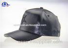 Multi Color Customized PU 5 Panel High Prfofile Baseball Caps With Snap Buckle