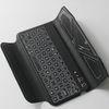 Black Leather iPhone 6 Plus Bluetooth Keyboard Case for Mobile Phone