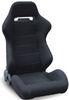 Fully Reclinable Faux Alcantara Suede Sport Racing Seats R Style