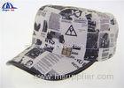 Cotton Canvas Cool Baseball Caps / Military Hats With Camo Printing Logo