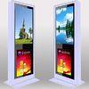 Custom Full Screen Floor Stand LCD AD Display / Digital Signage Kiosk 3G High Definition