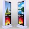 Custom Full Screen Floor Stand LCD AD Display / Digital Signage Kiosk 3G High Definition