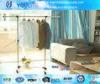 Telescopic Single Pole Clothes Rack / Movable Clothing Drying Hanger with Wheels