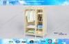 Portable Closet Wardrobe Storage Racks / Sliding Wardrobe Clothes Rack with Wheels