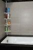 White Powder Coated Tube Corner Shelf for Bathroom Plastic Shower Shelves