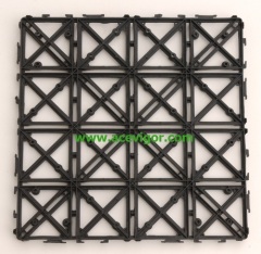 Interlocking plastic pad/decking board for outdoor WPC/flooring/DIY tile