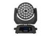 360F Moving Head RGBW 4-in-1 LED Wash Zoom Sound Activated Lights For Church / Theatre