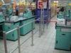 Supermarket Crowd Control Barriers Pedestrian Handrail