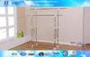 Double Pole Standing Metal Clothes Rack for Home Foldable Quilt Laundry Dryer Furniture