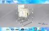 Portable and Movable Retractable Metal Clothes Drying Rack with ABS Plastic for Commercial