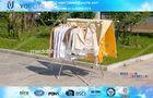 Extendable X-type Folding Clothes Rack / Metal Clothing Drying Hanger for Towels and Shirts