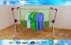 X-type Extending Folding Clothes Rack / Steel Hanging Clothing Racks and Stands