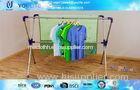 X-type Extending Folding Clothes Rack / Steel Hanging Clothing Racks and Stands