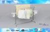 Household Dual Rod Coat and Garment Laundry Rack / Modern Clothing Hanger Stand