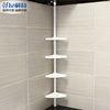 Simple DIY Adjustable Pole Bathroom Corner Shelf Home Furniture with Powder Coated Tube