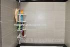 Modern White Bathroom Corner Shelf Unit / Shower Shelves for Bathroom Accessories