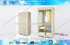 Portable Cream-coloured Assembling Wardrobe Storage Racks / Kids Clothing Closet