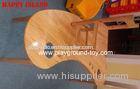 Moon Shape Nature Wood Classroom Furniture Tables For Child Day Care Centre Use