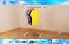 Rolling Single Pole Clothes Rack for Shoes and Shirts / Scalable Clothing Drying Hanger