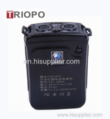 Power pack Li battery for Nikon and Canon camera flash light speedlite