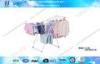 Baby Cloth Wing Type Stand Folding Clothes Rack / Steel Pipe Clothing Drying Hanger