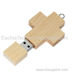 Wood Cross Pen Drive