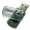 Transparent Swivel USB memory