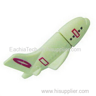 Airplane shape usb pen in PVC