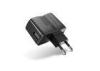 Black 100V - 220V Smartphone Mobile Charger USBAdapter 5V 1A