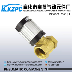 2/2 way piston pneumatic control valve with brass body Q22HD
