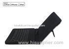 Simple Wired iPad Air Keyboard Leather Case with 8 Pin Cable / Lightning Apple Hub