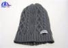 Fashion Accessory Acrylic Knitted Beanie Hats With Jacquard Check Pattern