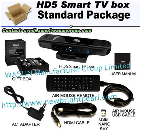 HD5 Webcam Android Smart TV Box Manufacturers / China Suppliers