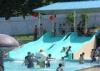 Lightweight Fiberglass Family Double Water Slide with Two Lane Customized Made