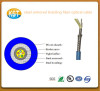 indoor optic cable/Steel Armroed Braiding Fiber Optical cable with blue jacket sheath and top quality low price hot sale