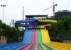 Long Competition Huge Fiberglass Water Slides with 4 Lane / 6 Lane / Multi Lane
