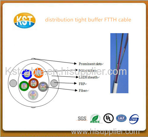 mirco tubes/ Distribution tight buffer Fiber to the home cable with top quality/special optic cableFTTH indoor branch