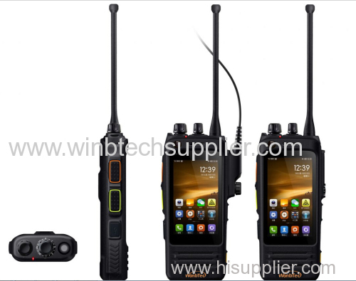 LTE 4G Android IP67 ru-gged smartphoneprofessional walkie talkie6000mah battery ip67 push to talk dmr Walkie talkie ph