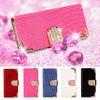 Diamond Wallet Leather Motorola Moto G Cell Phone Flip Case With Credit Card Slot