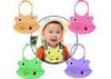 Cartoon Printing Colorful silicone bibs with crumb catcher Waterproof Soft