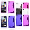 Simple S line Wave TPU Silicone Mobile Phone Cases For Huawei Ascend P6