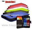PU Leather Wallet Flip Motorola Cell Phone Moto X Case with Credit Card Slots