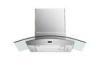 6&quot; etl 900cfm glass commercial powerful gas stove american stainless steel baffle filter range hood