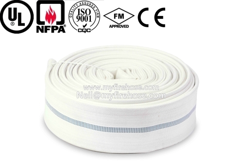 PVC colorful fire canvas hose flexible fire fighting wearproof hose for Agriculture Irrigation and transporting Liquid