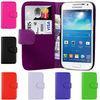 PU Leather Wallet Book Flip Samsung Galaxy S4 Phone Covers OEM ODM