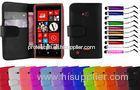 Colorful Stand Wallet PU Leather Nokia Lumia 720 Mobile Phone Cases