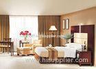 Hotel Style Bedroom Furniture Beige Leather Chair With Ottoman Sets